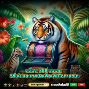 สล็อต 388 วอเลท วิธีเล่นและเทคนิคเพื่อเพิ่มโอกาสชนะ